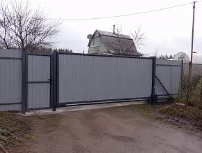 Откатные ворота для дачи 4500x2600 купить Москва