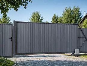 Откатные ворота для дачи 4500x2600 купить Москва